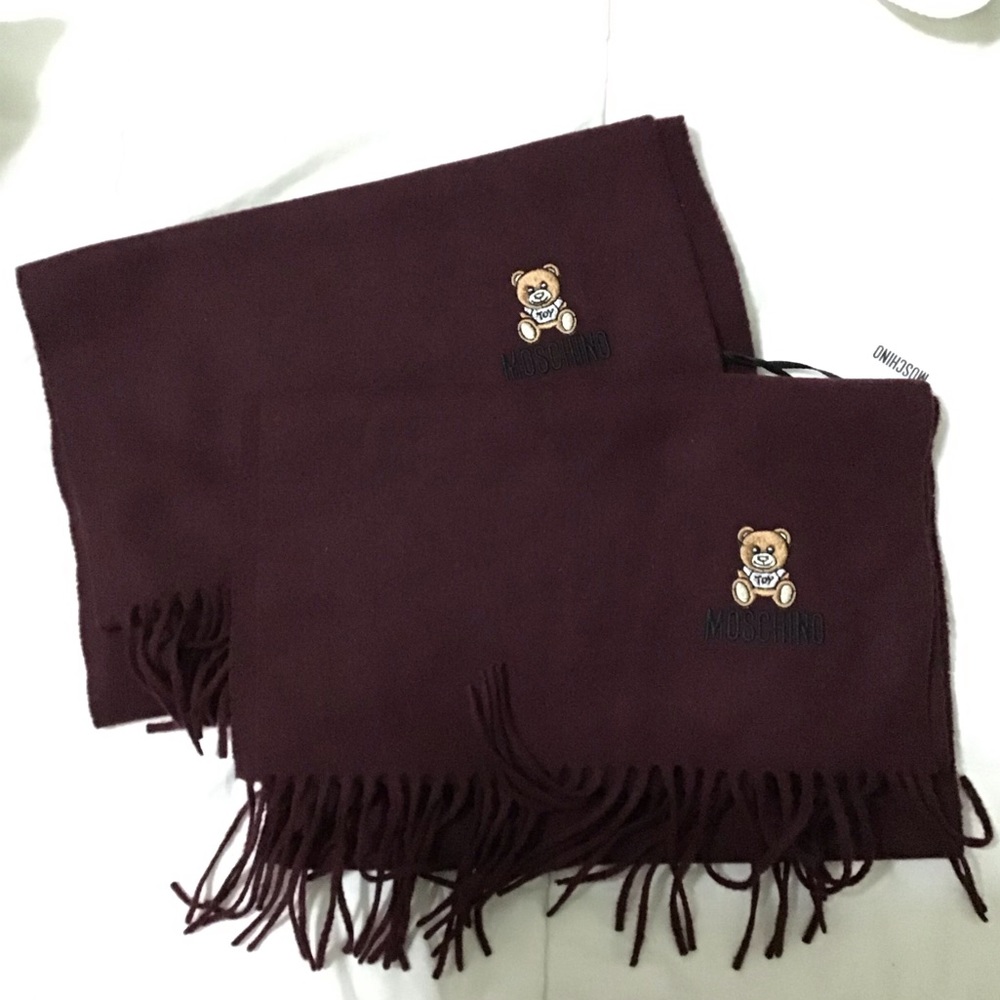 Moschino scarf - Color~Wine/Burgundy